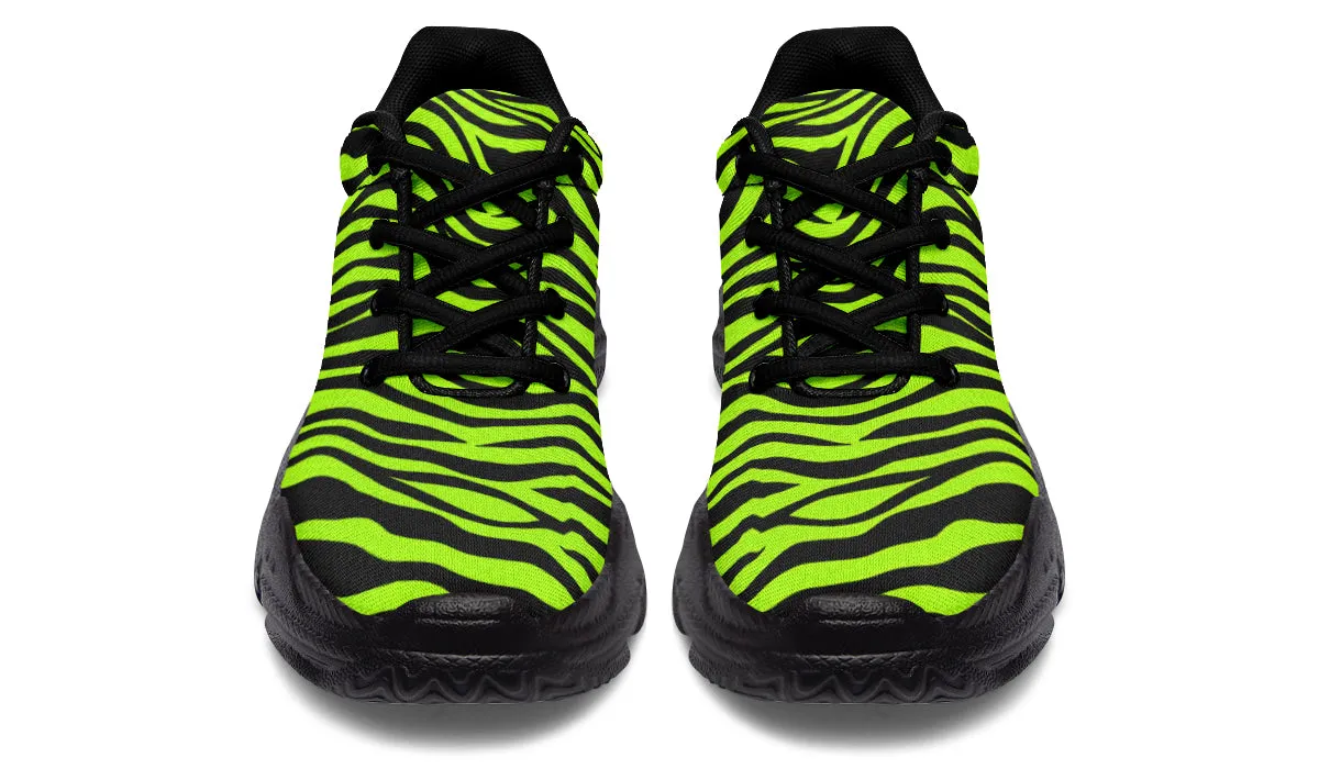 Neon Zebra Chunky Sneakers